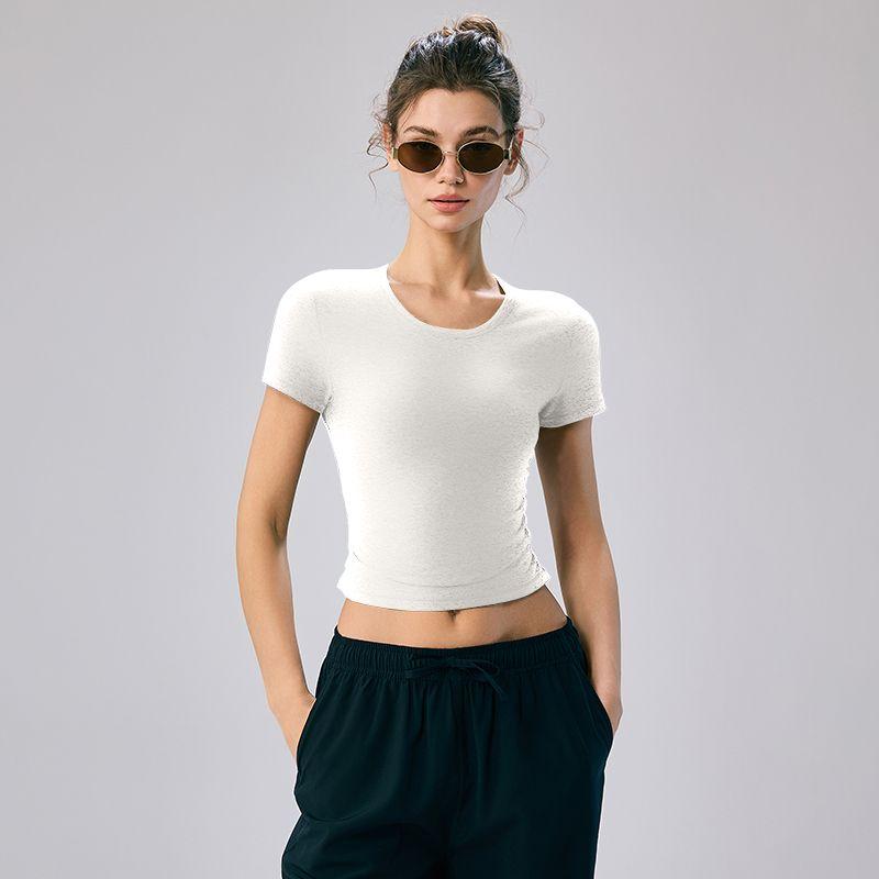 Mitaogirl Kendall Style Short Sleeve T-shirt Women Summer Quick-Drying Pilates Yoga Clothes Sports Top Running Fitness