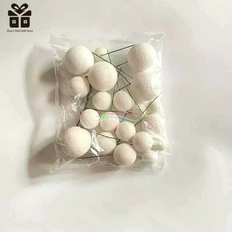 20PCS Cake Topper Ball Set 2cm-4cm Spheres DIY Birthday Cake Decoration for Party Celebrate Wedding Glitter Balls