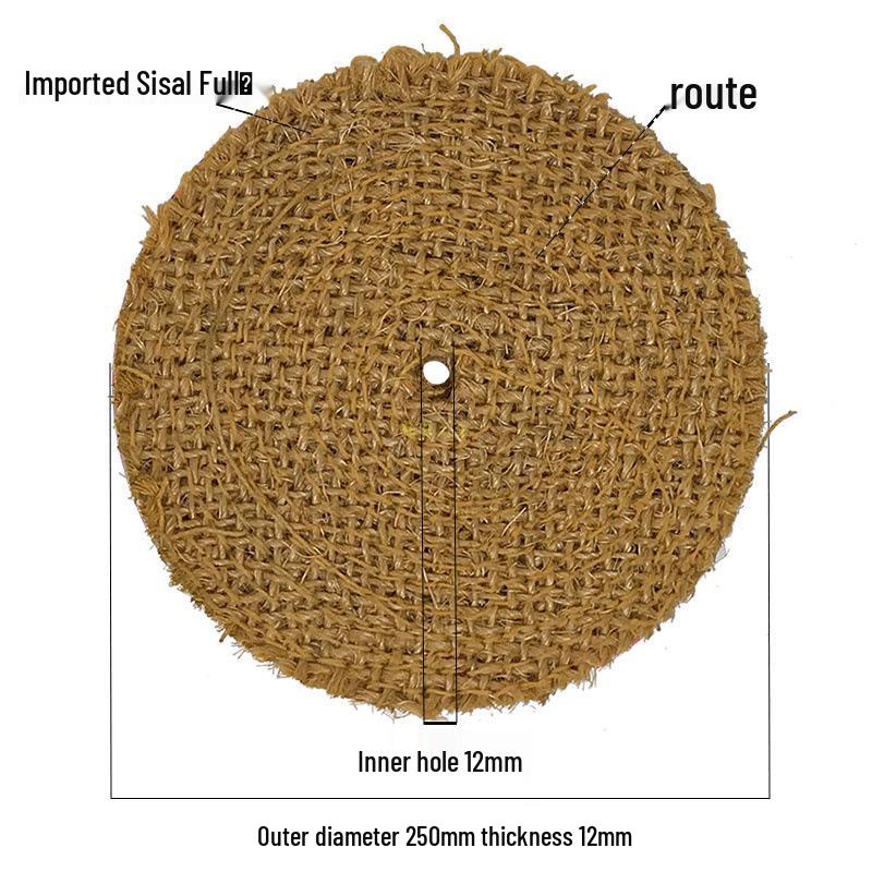 Coarse 150-350 Grit Sisal Polishing Wheel for Stainless Steel and Rust Removal