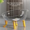 Large Cat Cave Space Capsule Pet House Summer All Seasons Universal Transparent Acrylic Rotating Base Cat Toy Pet Supplies