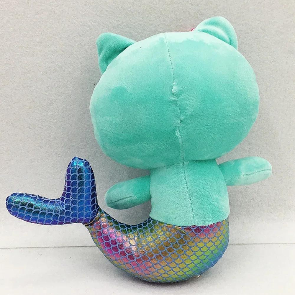 25cm Gabby Bebek Evi Peluş Oyuncak Çizgi Film Doldurulmuş Hayvan Deniz Kızı Kedi Deniz Kızı Peluş Bebek Çocuk Noel Hediyesi