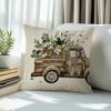 1pcs/4pcs Bless Home Farmhouse Cushions Pillowcase Polyester Cushion Cover Throw Pillow Pillowcover Home Car Sofa Decor