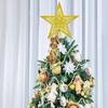 20PCS Christmas Tree Toppers Pentagram Accessories Electroplated Tree Toppers Garland Accessories Christmas Decorations