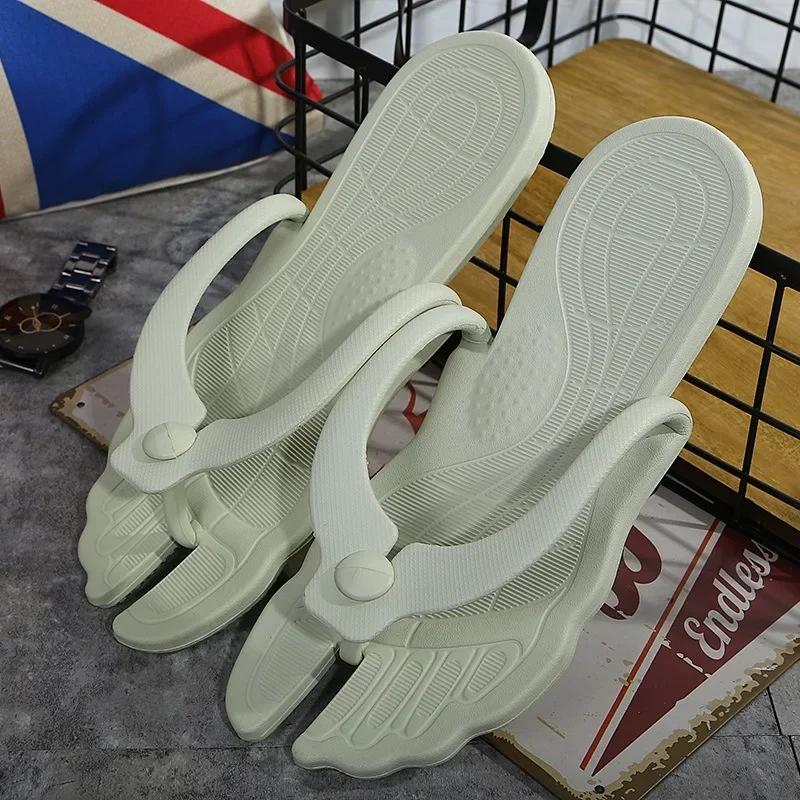 Ladies Slippers Travel Portable Folding Hotel Bath Slip Resistant Slippers Lovers Beach Outside  Flip Flops Men Slipper Shoe