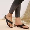 Plus Size Outer Slippers Fashion Women's Shoes Summer Round Toe Clip Toe Non-Slip Beach Flip Flops