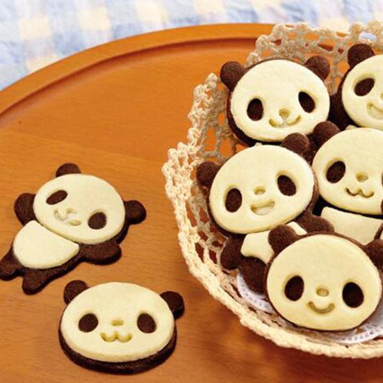 3D Cute Panda Shape DIY Biscuit Cutter Cake Cookie Mold Kitchen Baking Tools