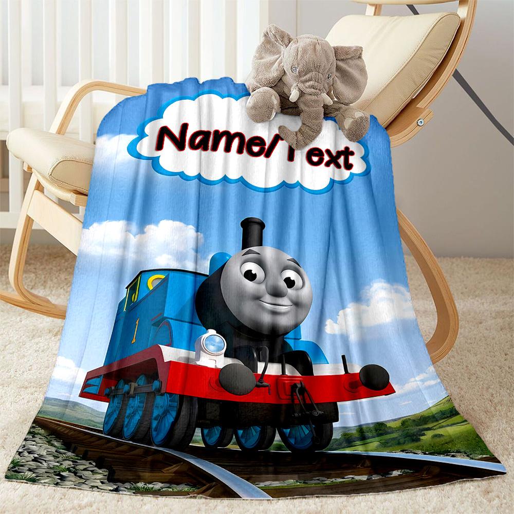 Thomas Train Adventure Blanket Durable Comfort Suitable for Office Chair Bed Four Seasons Universal Stylish Decor Birthday Christmas Gift Blanket