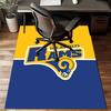 Los Angeles Rams Design Rug Game Carpet, Floor Mat for Bedroom Living Room Entryway Rug, Home Decor Idea Gift for Christmas Birthday