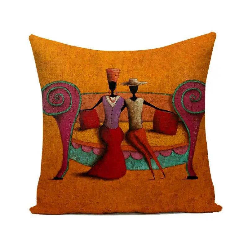 

Чехол на подушку, наволочка, акварель, африканская женщина, домашний декор для гостиной, спальни, дома 40x40cm