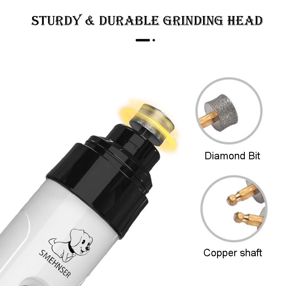 Dropshipping Pet Dog Cat Nail Clippers USB Charging Dog Nail Grinders Electric Dogs Cat Paws Nail Grooming Trimmer Tools