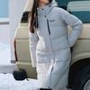 Skechers Windproof Water-Repellent Oil-Resistant Cold-Resistant Warm Sports Casual Hooded Woven Puffer Coat Long Duck Down Jacket P423W126-00PD