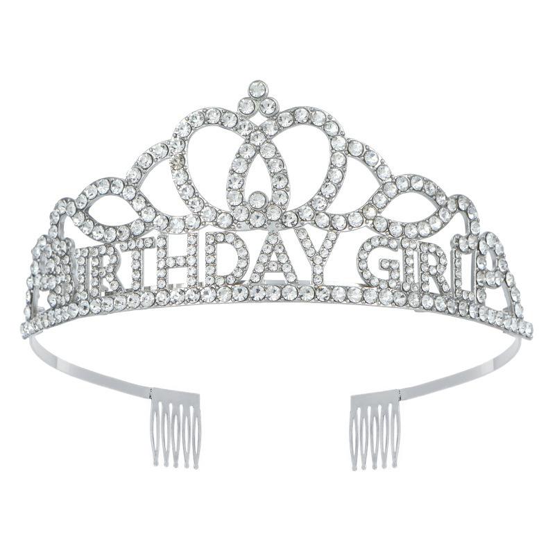 Birthday Party Crown BIRTHDAY GIRL Girl Princess Crown Bride Metal Tiara for Women