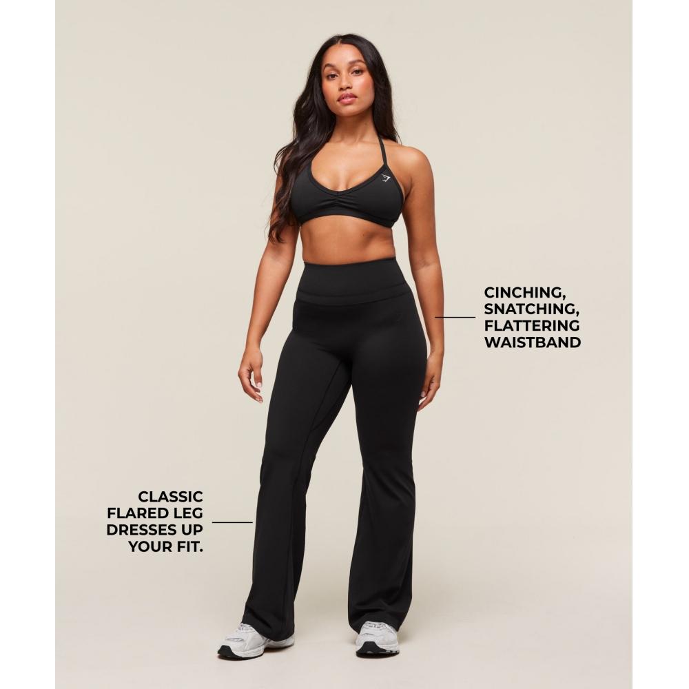 Gymshark Whitney Flared Leggings Black B4c1s Bb2j