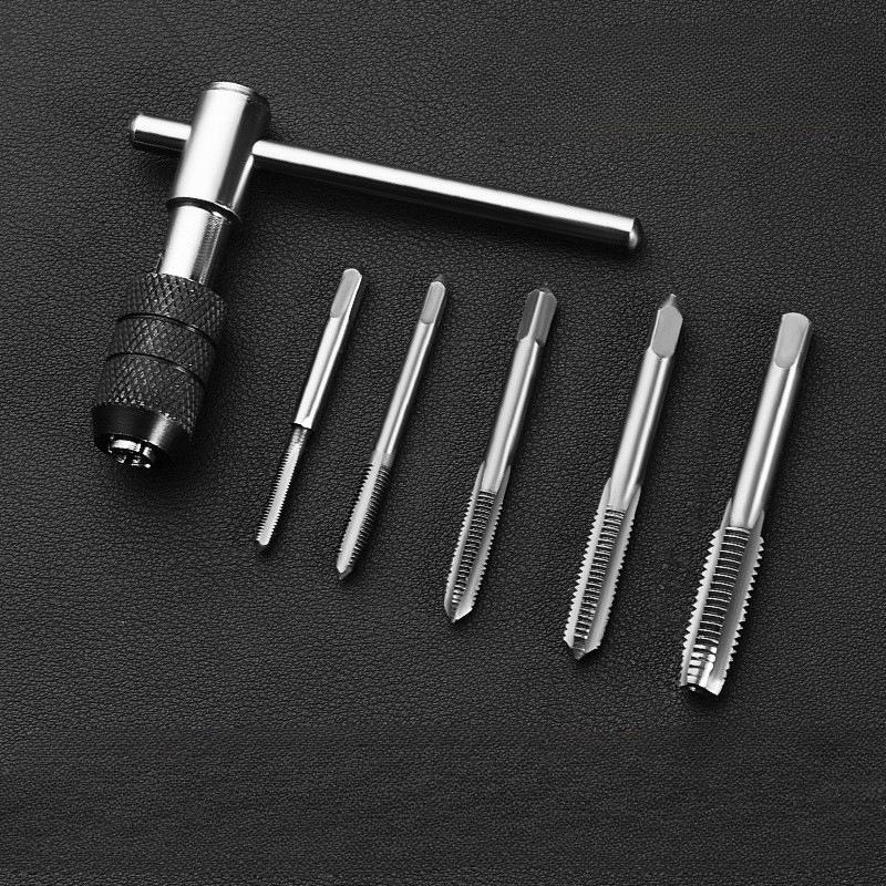 

T-type 3mm To 6mm Hand Tap Wrench Thread Tapping Tool Set Hand Wrench Thread Tapping M6 To M8 Tool Set