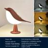 3 Colors Touch Controlled Bird Night Light Rechargeable Cordless LED Lamp Protection Eye Warm for Bedroom & Home Decoration Gift