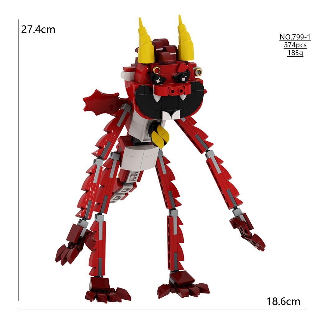 Smiling Poppy4 Critters Game Characters Building Blocks Toys Kidss Toys Puzzle