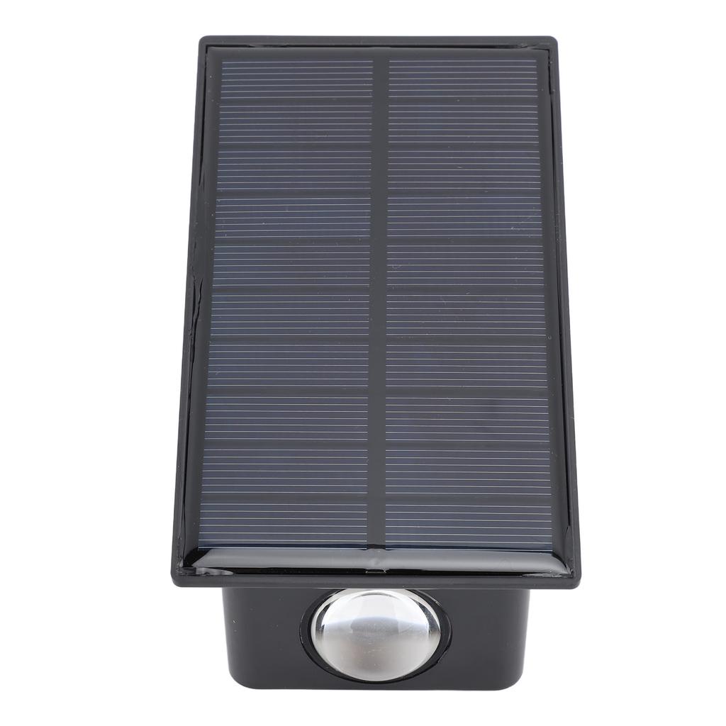 Solar Wall Lights Waterproof Decorative Outdoor Up and Down Fence Light for Yard Garden Warm Light