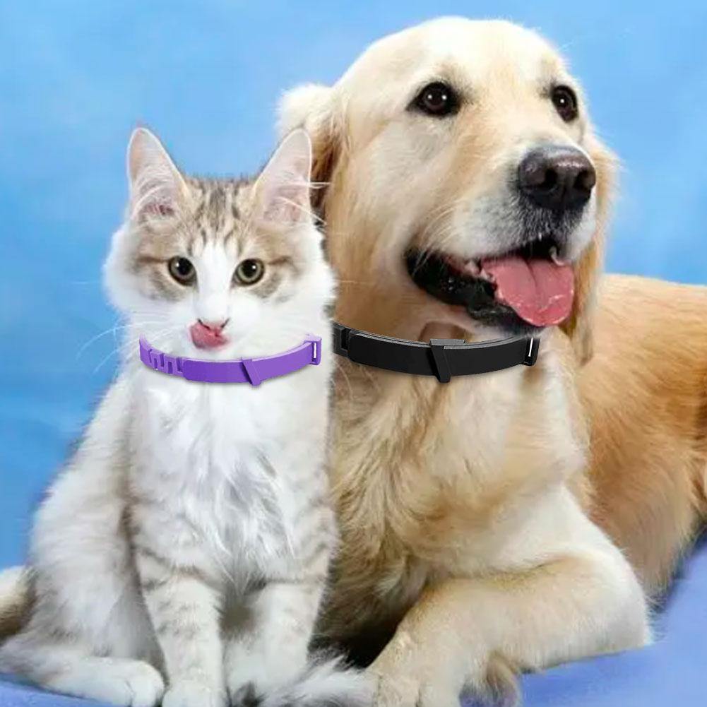 3/4 Pcs Dogs Calming Pheromone Collars Pets Relieve Anxiety Adjustable Comfortable Collar For Puppy Kitten Large Dog Accessories