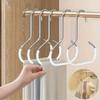 Multi-Functional Home Closet Hooks Creative Round Ring Hangers for Hats Coats Space-Saving Durable Wardrobe Organizer