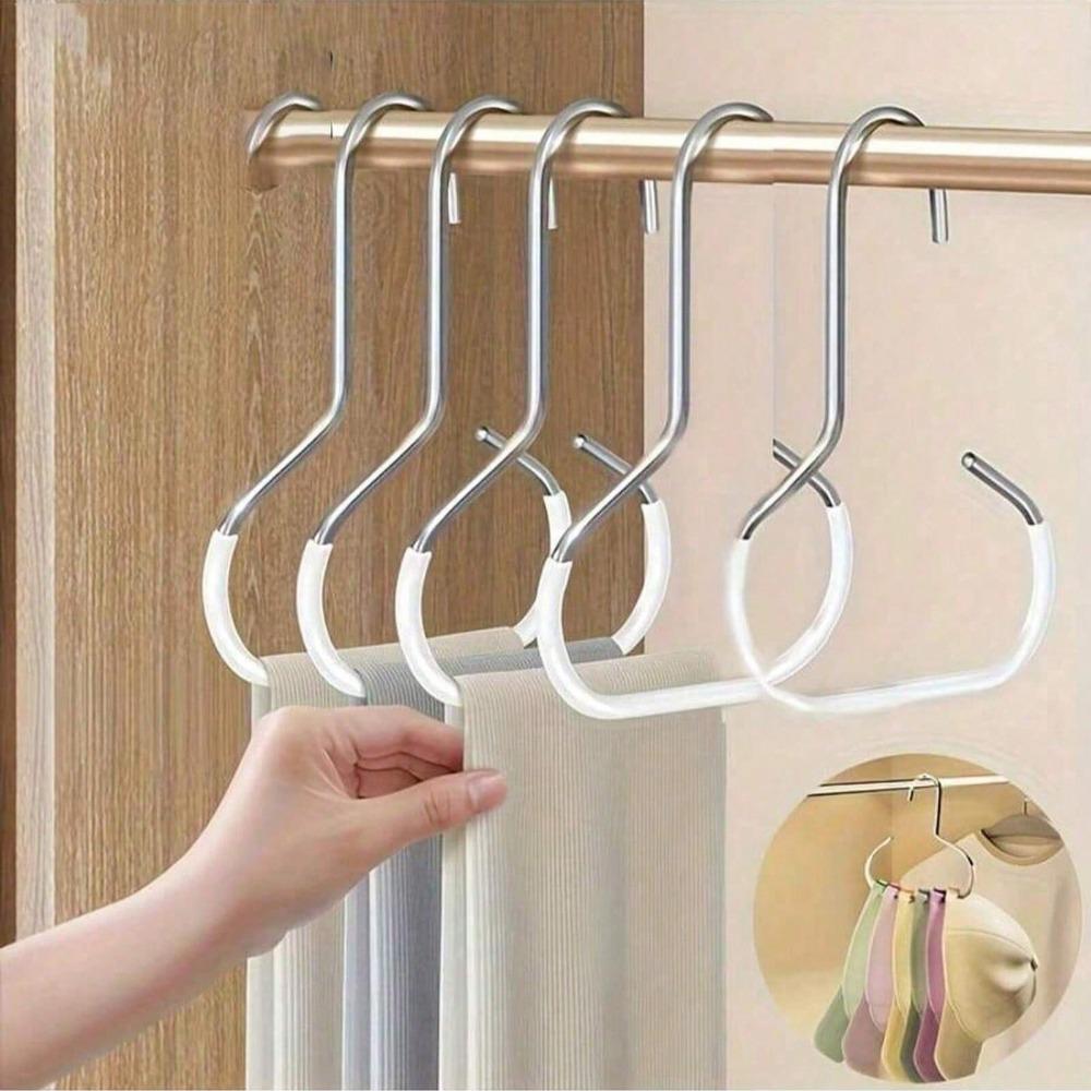 Multi-Functional Home Closet Hooks Creative Round Ring Hangers for Hats Coats Space-Saving Durable Wardrobe Organizer