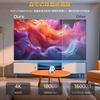 Heshare Compact Projector Ceiling Projection for Home Automatic Keystone Bluetooth 4K Large Integrated Ideal for Single Connects To Switch PlayStation