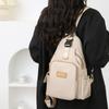 Large Capacity Backpack Water-Repellent Nylon Bag Multi-Functional Chest Bag Women's Travel Shoulder Bag