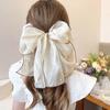 Ribbon Hair Clip Chiffon Material Hairpin Chiffon Hair Accessory Lightweight Ponytail Clip For Formal Event Casual Wear