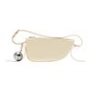 Leather Half Moon Sling Bag Adjustable Strap Crossbody Handbag 80758521