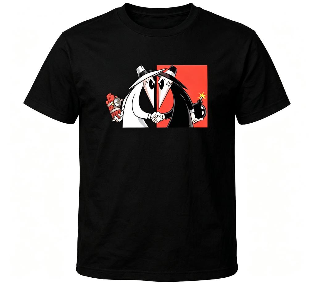 Retro Spy Cartoon Graphic T-Shirt Funny Vintage Tee SIZE S-5XL