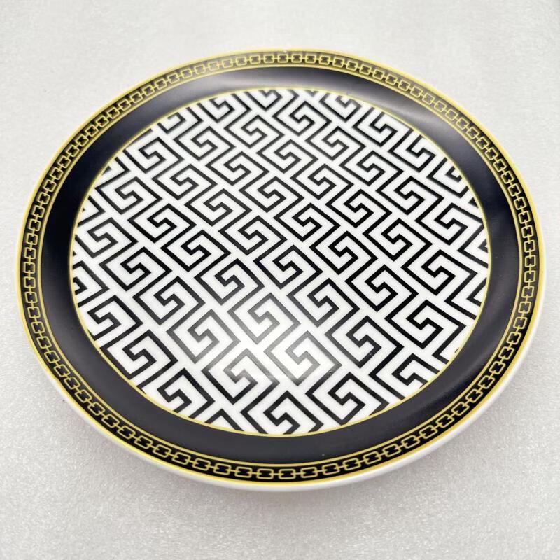 

Ru Han Ceramic Bohemian Floral 7-inch Bone Plates (Set of 3)