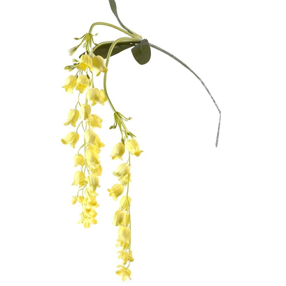 108CM Artificial Wisteria Flowers Green Color Hanging Design Silk Wisteria Vine Ceiling Decoration String Arrangement