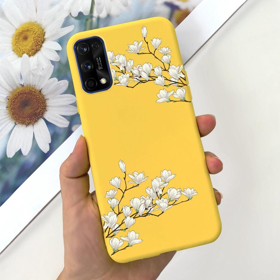For Realme 7 5G Case RMX2111 Cover New Fashion Flower Girls Painted Funda Soft TPU Cases For Realme 7 Pro Realme7 RMX2155 Bumper