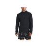 Under Armour Run LAA Letter Pattern Print 1/4 Zip Running Long Sleeve T-Shirt Men Tops Black 1379305-001