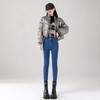 Winter Fleece Lined Warm Stretch High Waist Slim Skinny Denim Pants For Ladies Casual Pants Oversize Denim Trousers