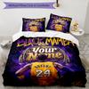 3pcs Custom Name Black Mamba Tribute Printed Bedding Set Duvet Cover Closure Includes 1 Duvet Cover & 2 Pillowcases, Soft and Comfortable for All Seas