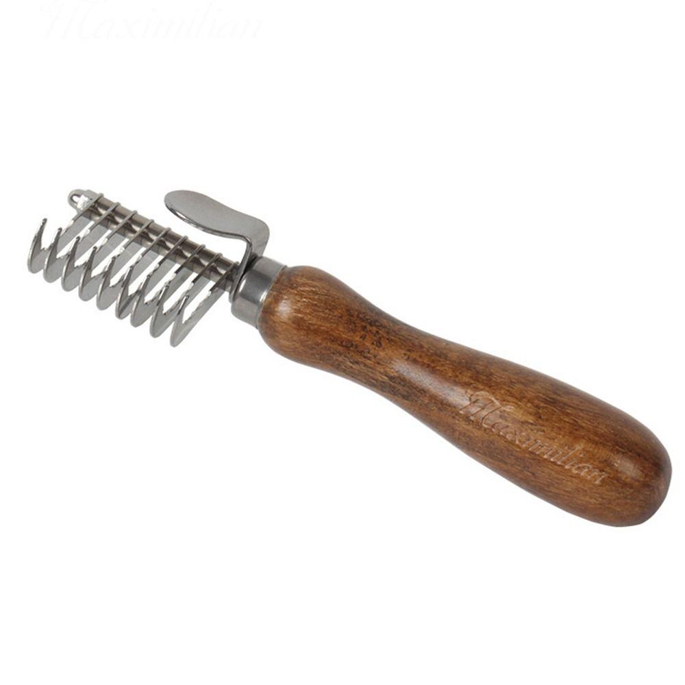 

Деревянная ручка Расческа для груминга шерсти собак Металлический инструмент для груминга собак Расческа для шерсти кошек Товары для питомцев Dog Hair Grooming Comb