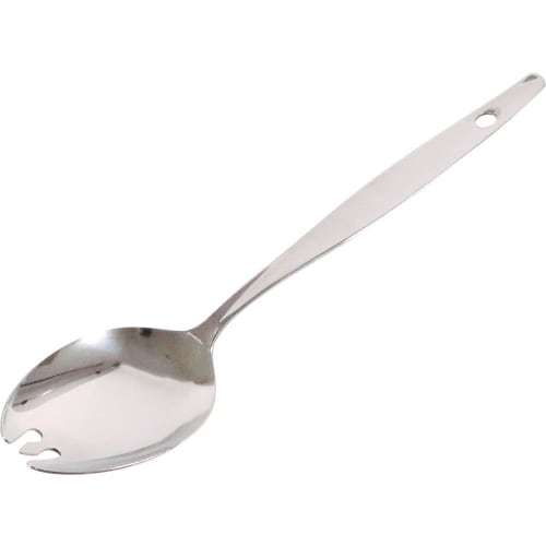 Kanda Stainless Steel Spoon, Made in Japan, Tsubame-Sanjo, Perforated, Dessert, Silver, 279269