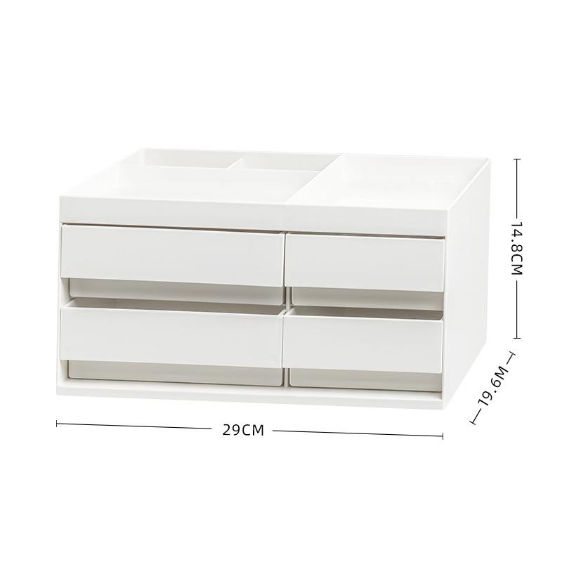 Desktop High Aesthetic Minimalist Storage Box, Large Capacity Dust-proof Plastic Pen Holder