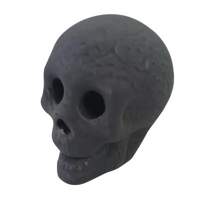 Ceramic Fire Pit Skull Halloween Festive Supplies Fireplace Burn Skeleton Party Ornament Scene Layout for Haunted House Desktop