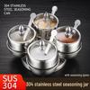 Chui Shan Hai 304 Stainless Steel Rotating Spice Jar Set