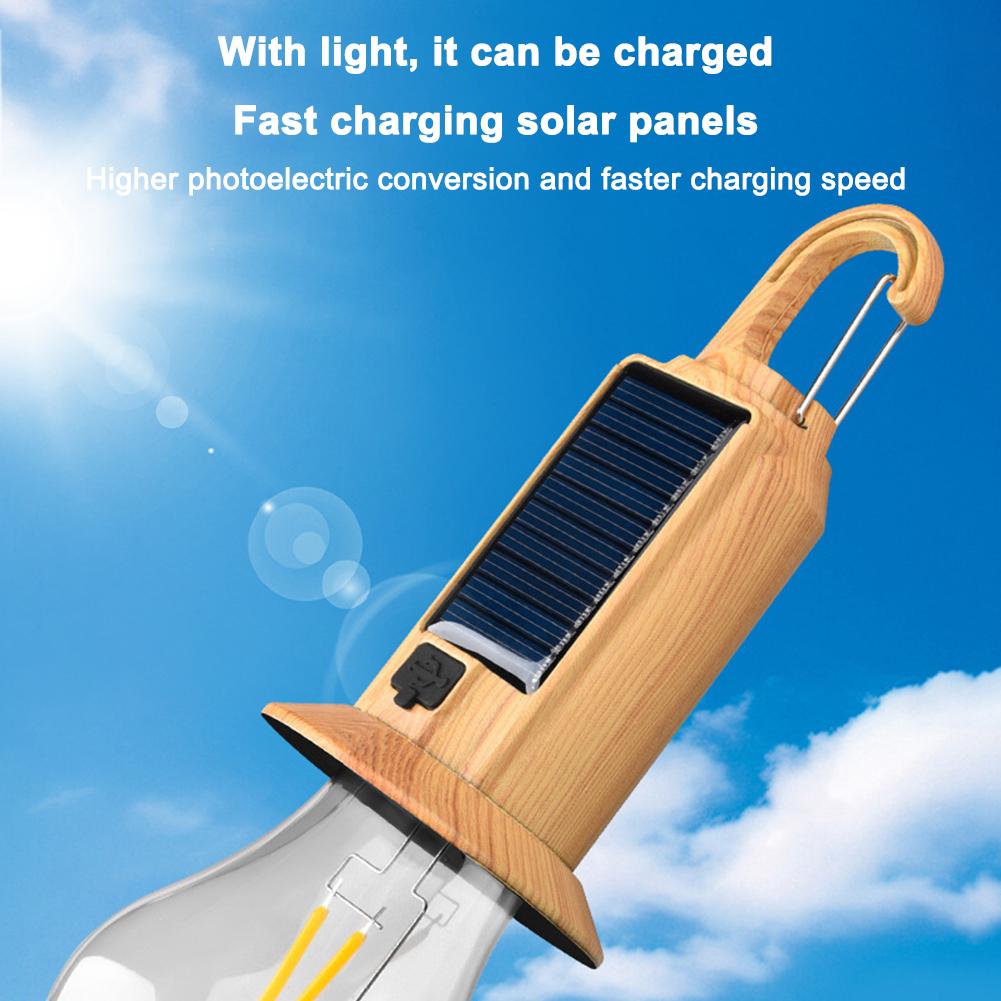Solar LED Camping Lamp - Remote Control Rechargeable Hanging Lantern,Solves Outdoor Power Shortage & Dim Lighting,Energy-Saving