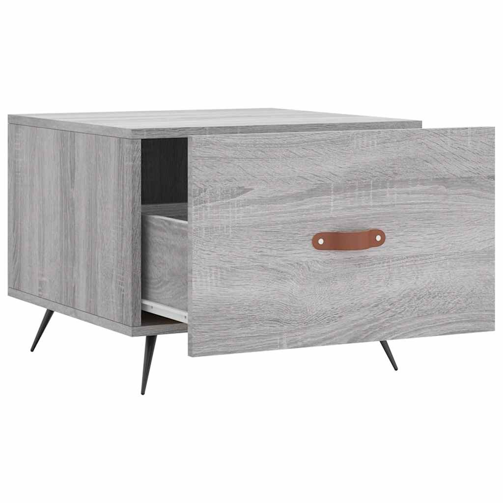 Coffee Table Gray Sonoma 50x50x40 cm Particleboard