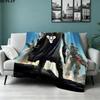 1PC Destiny Patterned Flannel Blanket Suitable For All Seasons For Home Decor Warmth And Comfort Gifts Holiday Present