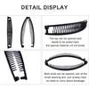 Hair Claws Stylish Plastic Shell Bridal Wedding Hairpin Girls Barrettes Light-weight Banana Clips for Women Lady Adults Teens