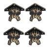 4pcs Antique Brass Jewelry Chest Wood Box Decorative Feet Leg Corner Protector Hardware