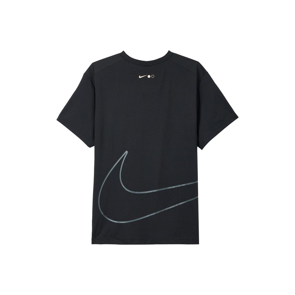 Nike Loose Soft Sweat-Wicking UV Protection Round Neck Short Sleeve T-Shirt Men Tops Black Anthracite HF4635-010