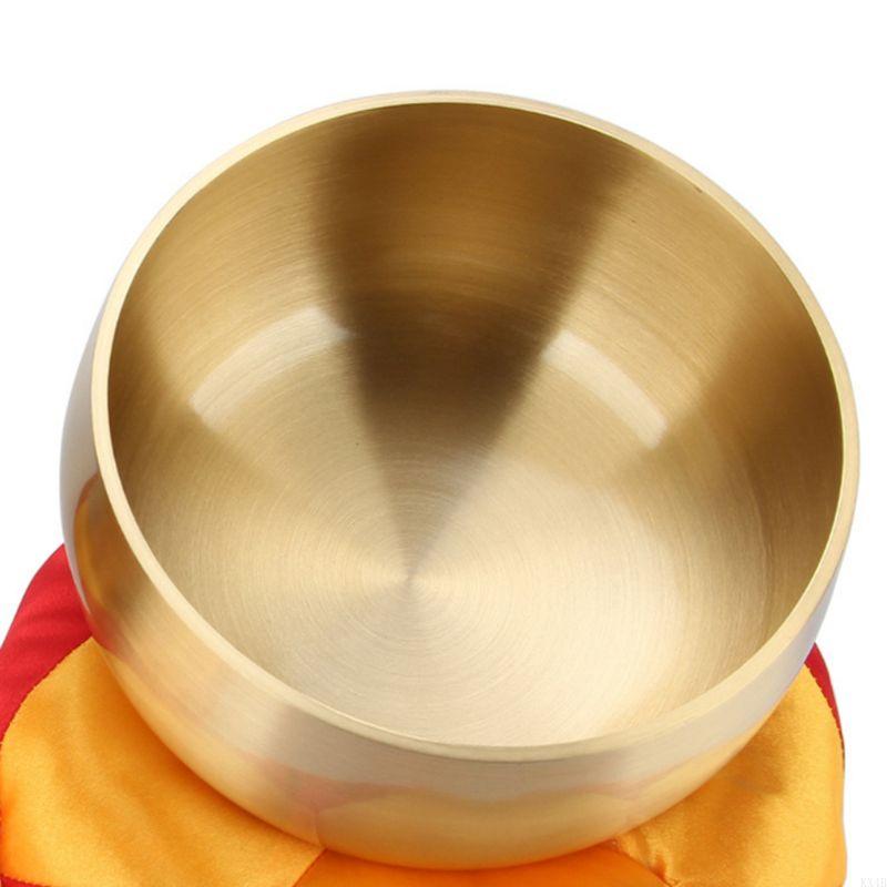 KX4B Tibetan Buddhism Singing Bowl Hand Hammered Yoga Meditation Gift