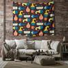 Bohemian Tapestry Wall Hanging Aesthetic Room Decor Vintage Floral Wall Art Large Beach Throw Blanket Home Textile