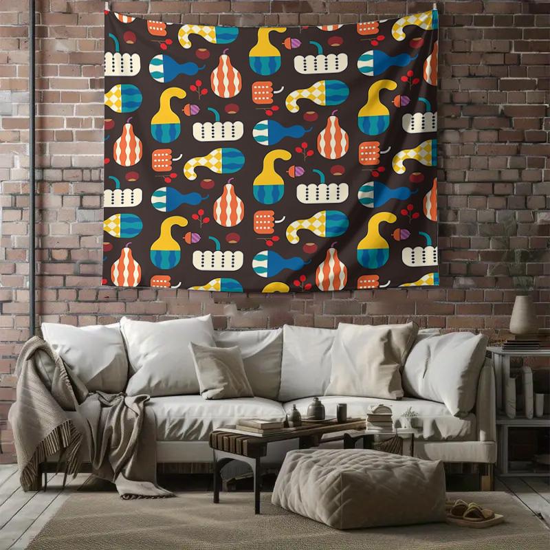 Bohemian Tapestry Wall Hanging Aesthetic Room Decor Vintage Floral Wall Art Large Beach Throw Blanket Home Textile
