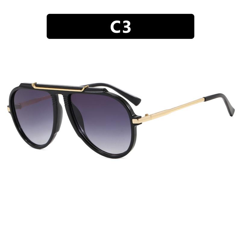Personalized toad-shaped single beam sunglasses, new European and American sunglasses, retro fashion UV-proof sunglasses
